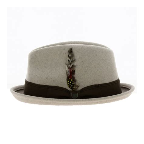 Chapeau Trilby Gain Feutre Laine Gris Souris Brixton Reference