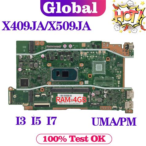 X409j Mainboard For Asus X409ja X509ja X409jp X509jp X409jb X509jb