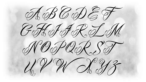 Aggregate 88+ fancy cursive tattoo fonts alphabet super hot - in.coedo.com.vn