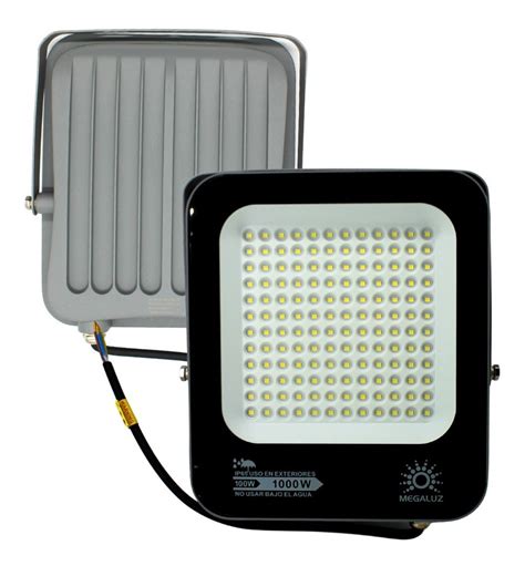 Reflector 100w Multivoltaje 110 220 Megaluz Ip64 Exteriores