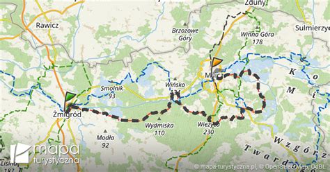 Trasa Migr D Dworzec Kolejowy Milicz Park Mapa Turystyczna Pl