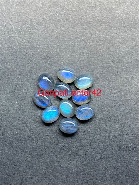 Natural Labradorite Oval Cabochons 12x9 Mm 1 Pcs Lot Calibrated Loose