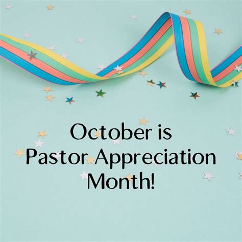 October Pastor Appreciation