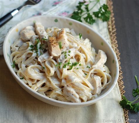 Chicken Alfredo Pasta Yummy O Yummy