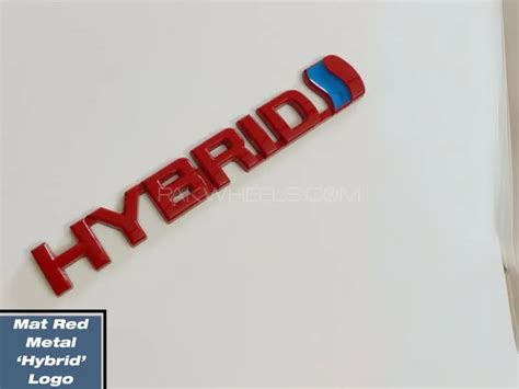 Buy Red Hybrid Badge Emblem D Chrome Logo Car Sticker D Hybrid Logo