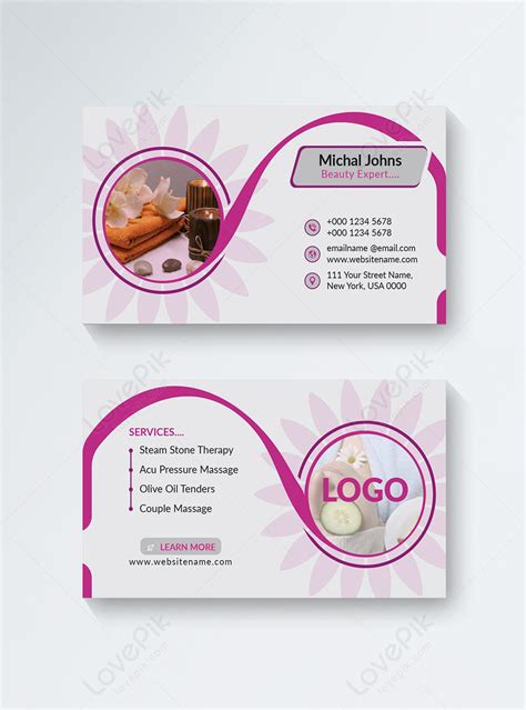 Spa business card psd template - waplasopa