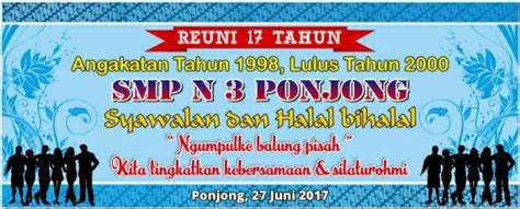 Alumni Tahun 2000 SMP 3 Ponjong Rencanakan Reuni