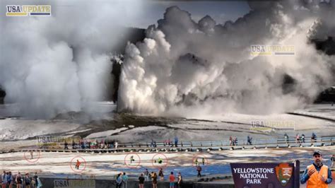 Horrible Disaster In Yellowstone Park Aurum Geyser Erupts Today Mass