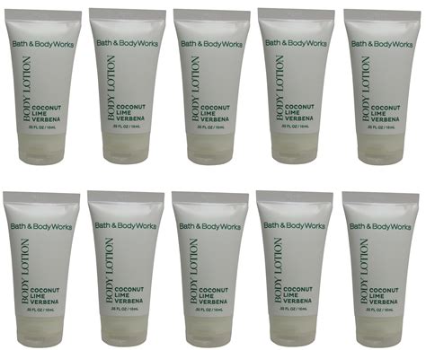 Bath And Body Works Coconut Lime Verbena Lotion Lot Of 10 Bottles Total Of 5 5oz