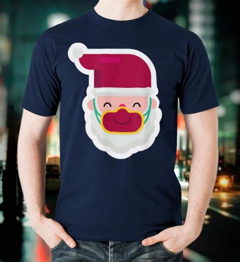 face mask santa claus funny christmas xmas T-Shirt