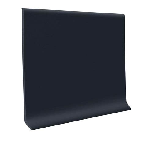 Roppe Vinyl Ready Base Black 4 In X 080 In X 48 In Wall Cove Base 30 Pieces R40c51p100