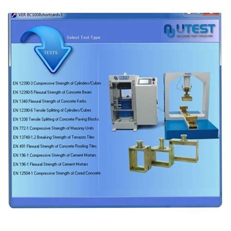 Software Máquinas Para Pruebas De Compresión Y Flexión Utest Material Testing Equipment