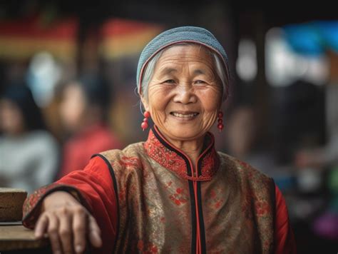 Premium Photo Smiling Chinese Woman