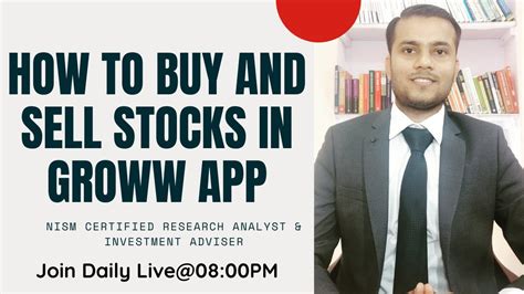 How To Buy And Sell Stocks On Groww How To Buy And Sell Shares In