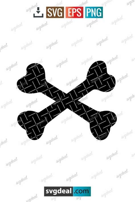 Free Dog Bone Silhouette - SVGDeal.com