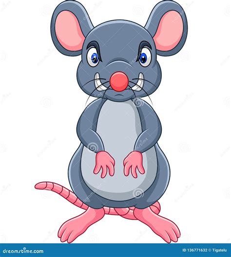 Angry Mouse Being Ready For Fighting Cartoon Vector | CartoonDealer.com ...