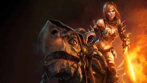 Tyris Flare Golden Axe Warrior HD Wallpaper