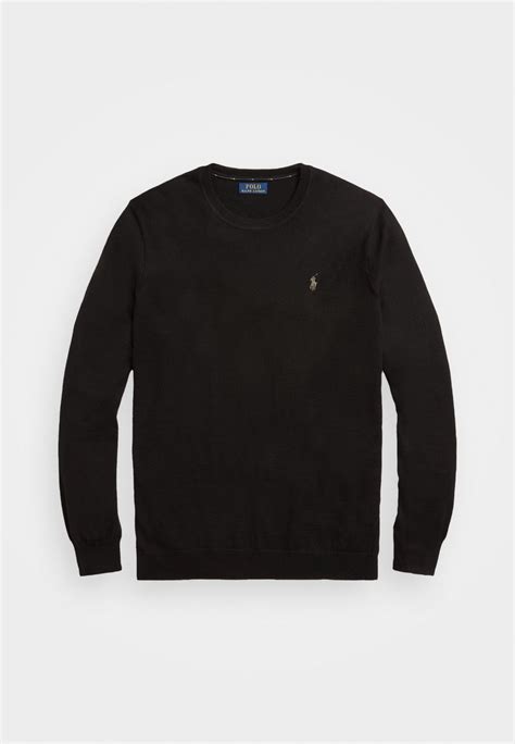 Polo Ralph Lauren Big And Tall Long Sleeve Strickpullover Black