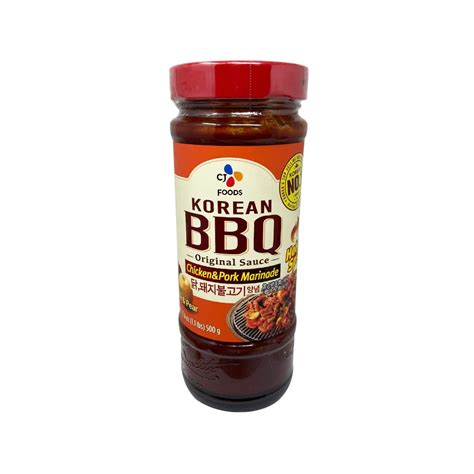 Cj Korean Bbq Sauce Hot And Spicy Chicken And Pork Marinade 17 63 Oz Grocery