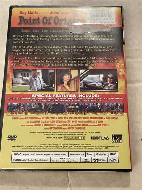 Point Of Origin Dvd Hbo Films Ray Liotta John Leguizamo Brand New Ebay