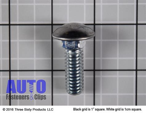 Auveco 5242 Bumper Bolt 716 14 X 1 14 Stainless Steel Round Cap Head