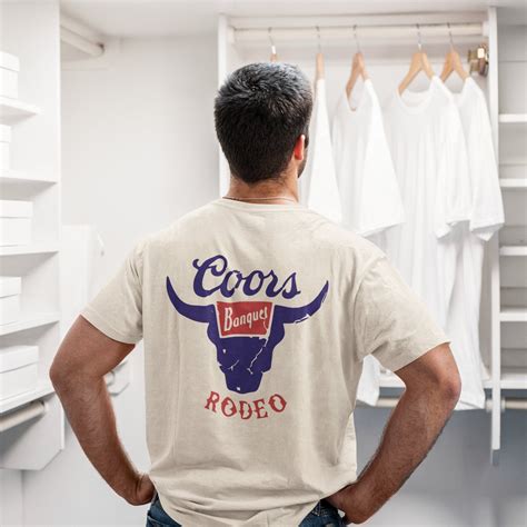 Coors Rodeo Retro Inspired Tee Coors Banquet T Shirt Etsy