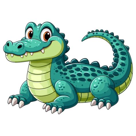 Premium Vector Cute Alligator Vector Cartoon Illustration