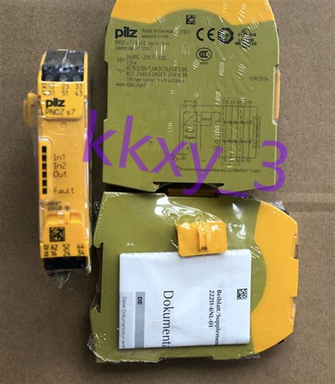 Pcs New Pilz Pnoz S Safety Relay Ebay