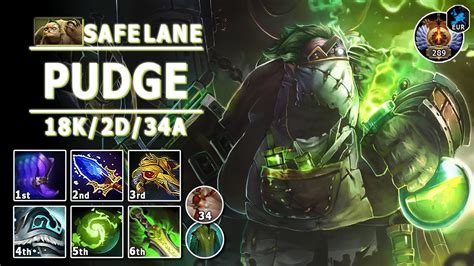 Pudge Safe Lane Carry 7 32d Pos 1 Pudge Play Dota 2 Immortal