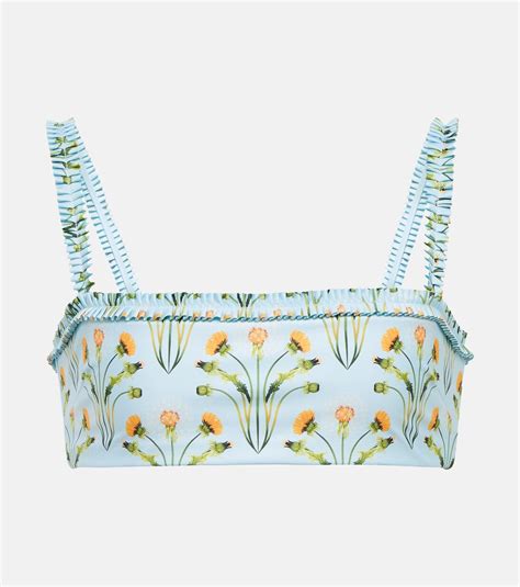 Olmo Diente de León bikini top in multicoloured Agua By Agua Bendita Mytheresa