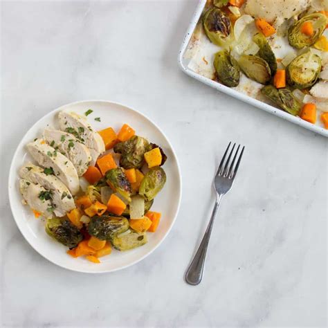 Sheet Pan Chicken In A Maple Dijon Mustard Sauce