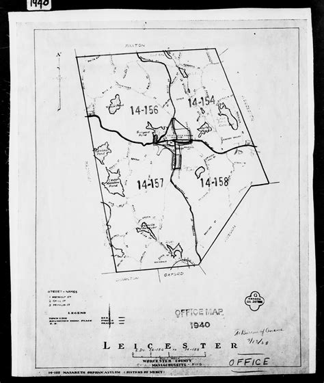 1940 Census Maps Worcester Co Ma