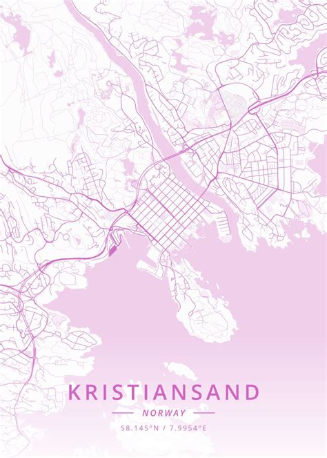 Kristiansand Norway Poster Picture Metal Print Paint By Designer