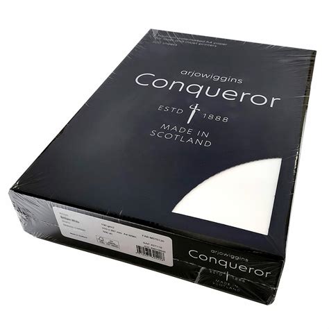 Conqueror Brilliant White Laid 100gsm A4 Paper Premium Watermarked 500