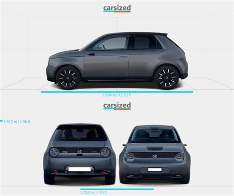 Honda E Presente Dimensiones Vista Frontal