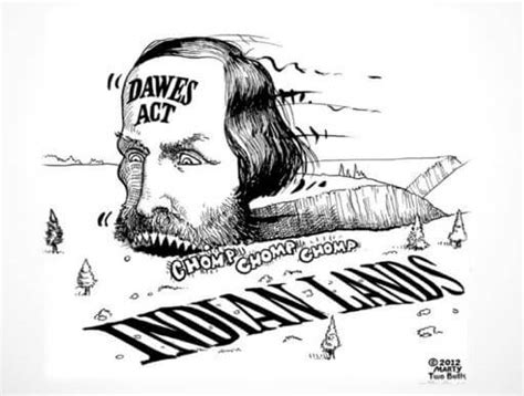 Dawes Act Political Cartoon