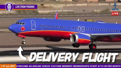 Southwest Airlines Boeing 737 MAX 8 Retro Livery Delivery Flight YouTube