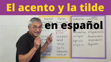 El Acento Y La Tilde En Español Youtube