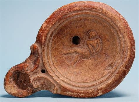 Roman Oil Lamp Bound Captive Hixenbaugh Ancient Art