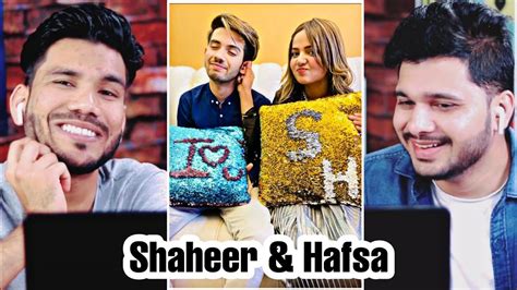 Hafsa Khan And Shaheer Khan Cute Moments And Tik Toks Indian Reaction Youtube