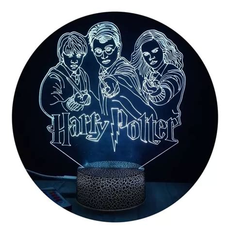 L Mpara Led Acr Lico Harry Potter Cuotas Sin Inter S