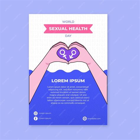 Modèle De Flyer Vertical Pour La Journée Mondiale De La Santé Sexuelle