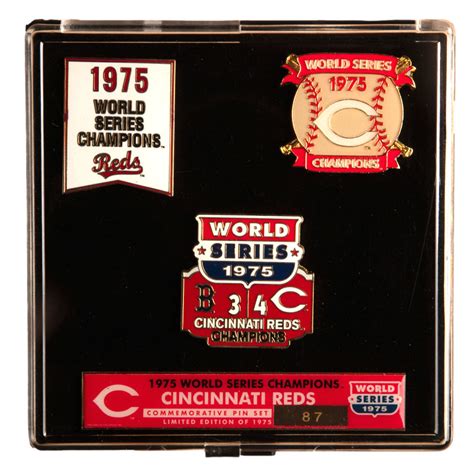 1975 Cincinnati Reds World Series Champions Limited Edition Pin Set