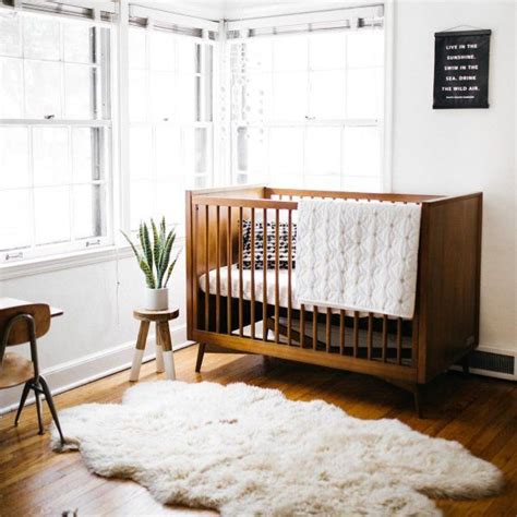 West Elm X Pbk Mid Century Convertible Crib Acorn Pottery Barn Kids