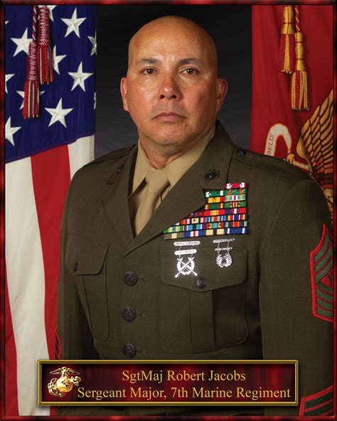 Sgtmaj R L Jacobs St Marine Division Biography