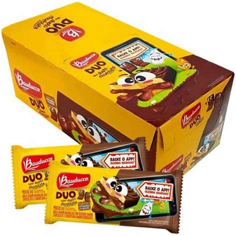 Bolinho Duo Bauducco Chocolate Caixa 15 Unidades 27g Shopee Brasil