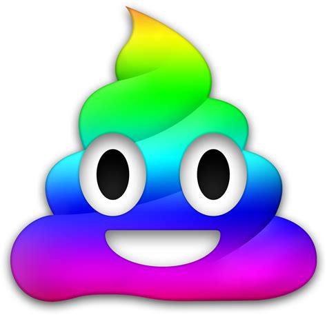 Poop Emoji Png Rainbow Poop Emoji Png Free Transparent Png Download