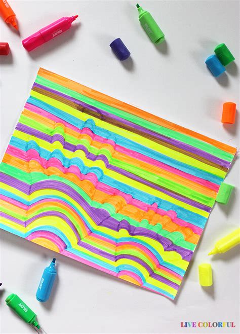 How to Make 3D Art with Highlighters — Live Colorful