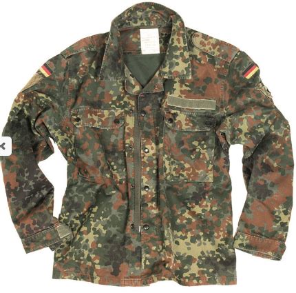 Camicia Flecktarn Bundeswher Usata Mimetix