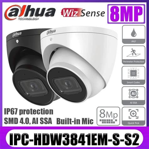 Dahua Oem Ipc Hdw Em S S Mp Ir Fixed Focal Turret Eyeball Wizsense